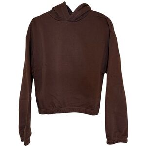 Zara Cropped Sweatshirt Brown Size M